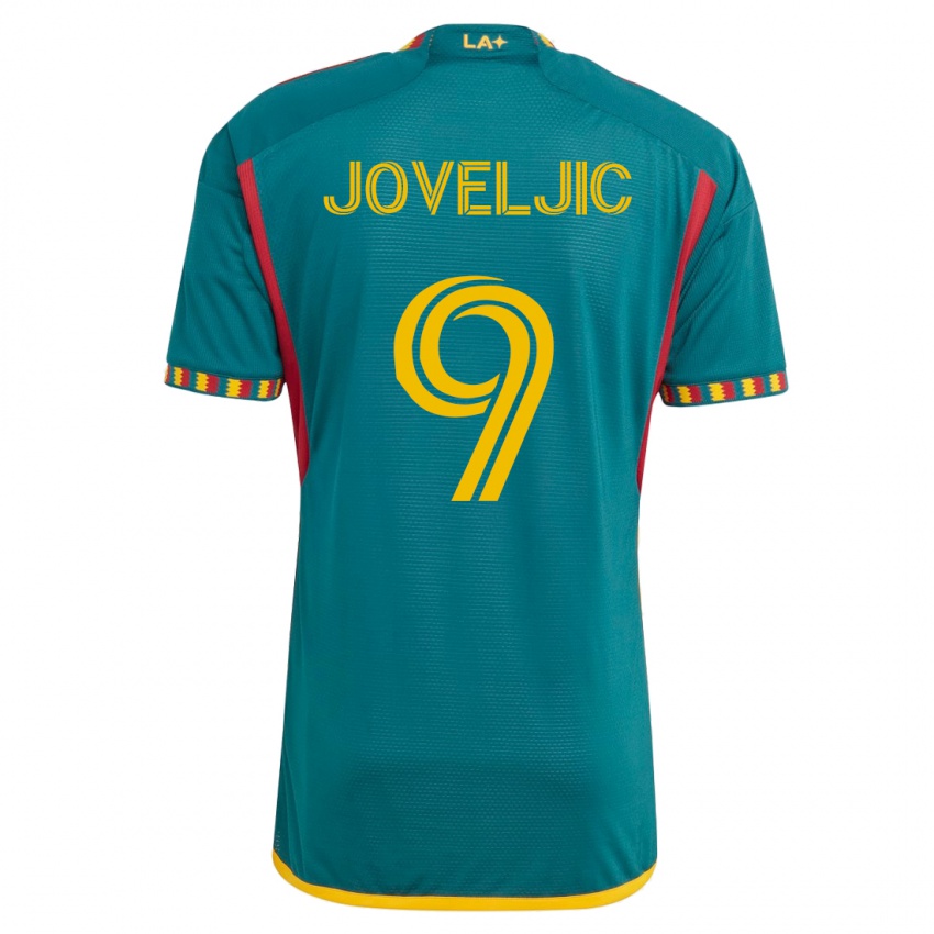 Damen Dejan Joveljic #9 Grün Auswärtstrikot Trikot 2023/24 T-Shirt