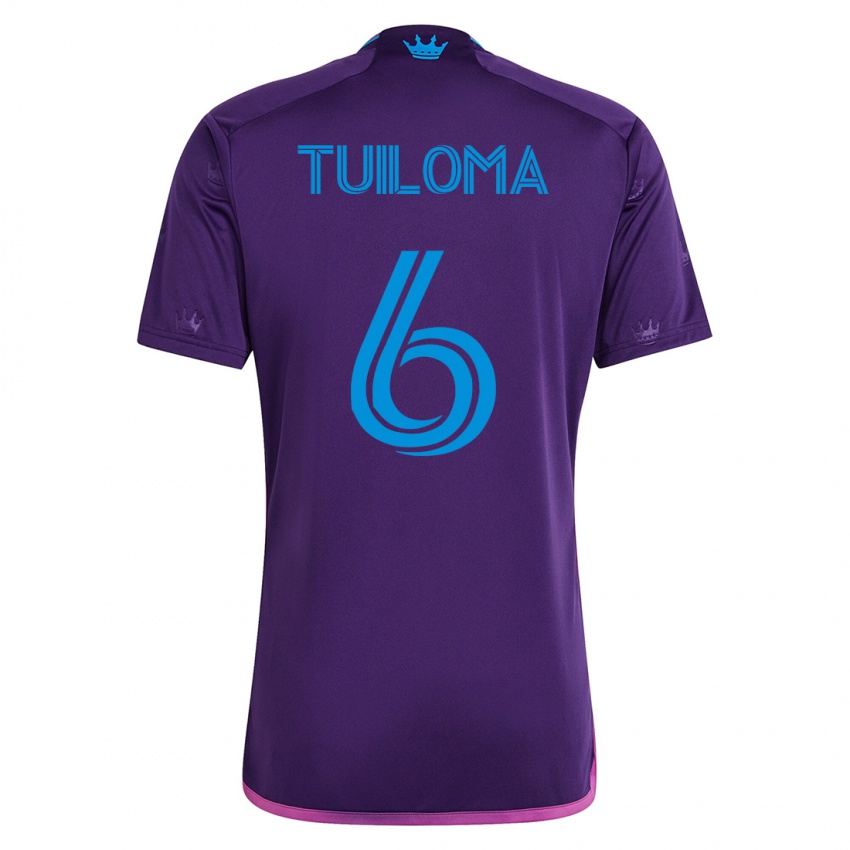 Damen Bill Tuiloma #6 Violett Auswärtstrikot Trikot 2023/24 T-Shirt