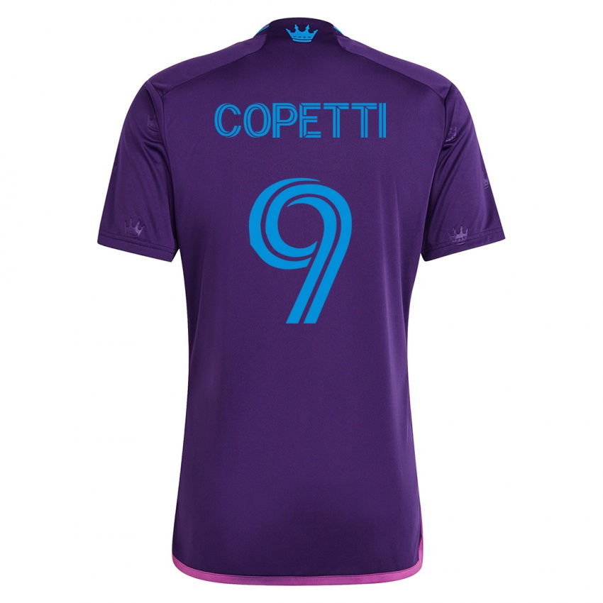 Damen Enzo Copetti #9 Violett Auswärtstrikot Trikot 2023/24 T-Shirt