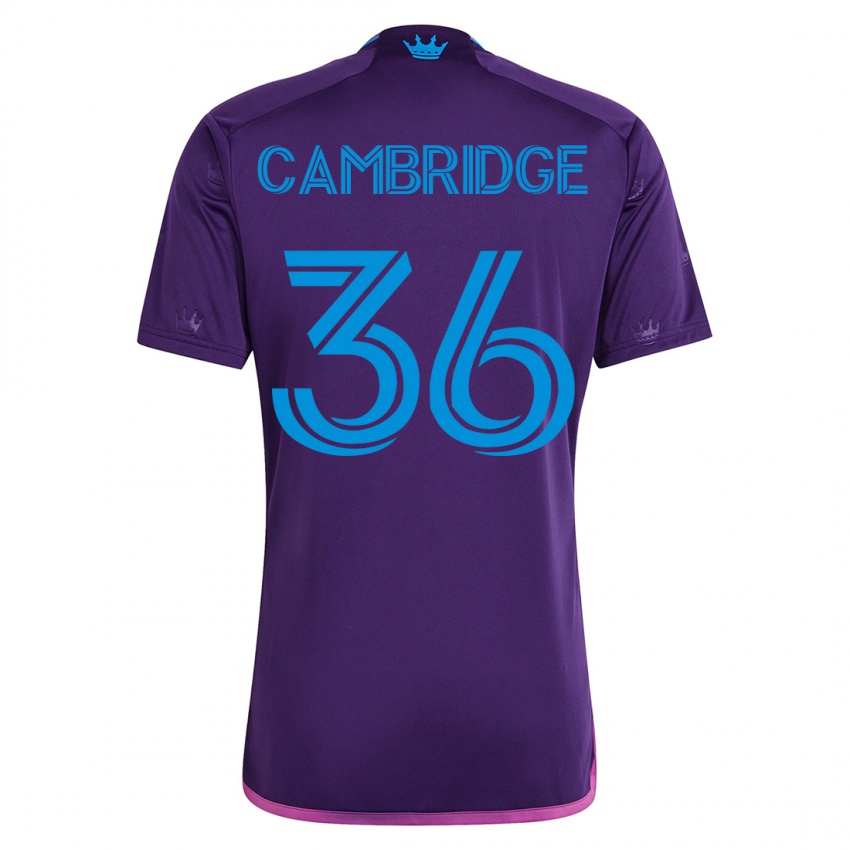 Damen Brandon Cambridge #36 Violett Auswärtstrikot Trikot 2023/24 T-Shirt