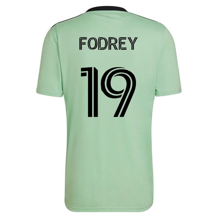 Damen Cj Fodrey #19 Hellgrün Auswärtstrikot Trikot 2023/24 T-Shirt