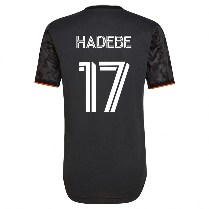 Damen Teenage Hadebe #17 Schwarz Auswärtstrikot Trikot 2023/24 T-Shirt