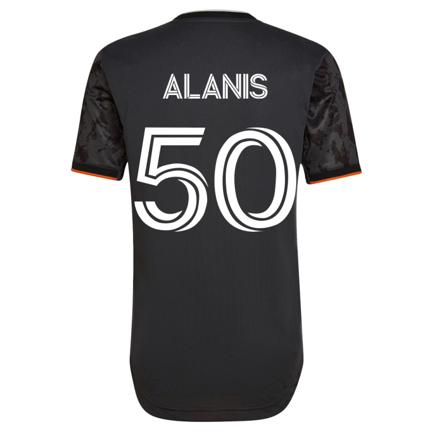 Damen Brian Alanis #50 Schwarz Auswärtstrikot Trikot 2023/24 T-Shirt