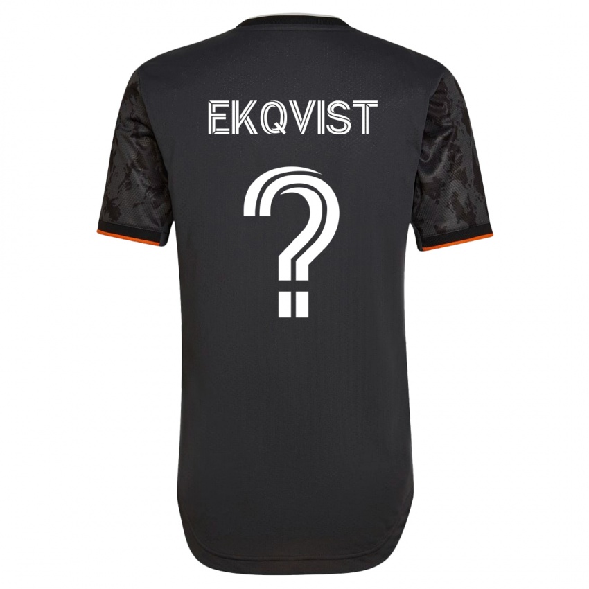 Damen Akseli Ekqvist #0 Schwarz Auswärtstrikot Trikot 2023/24 T-Shirt
