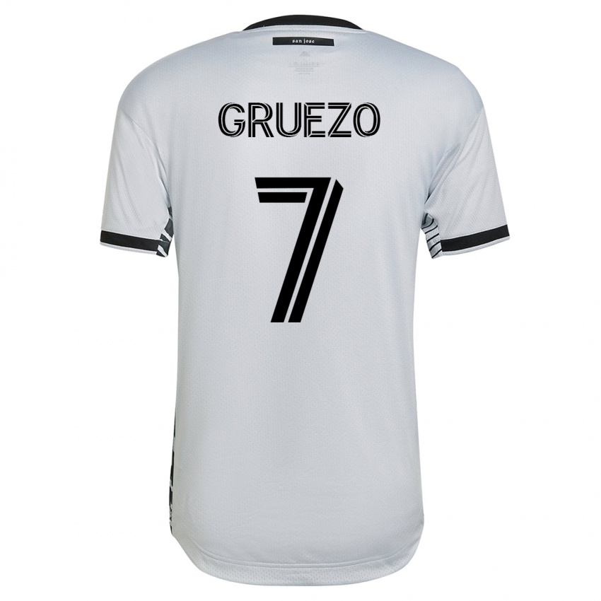 Damen Carlos Gruezo #7 Weiß Auswärtstrikot Trikot 2023/24 T-Shirt