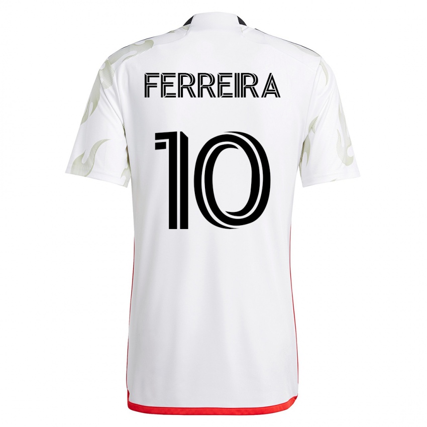 Damen Jesús Ferreira #10 Weiß Auswärtstrikot Trikot 2023/24 T-Shirt