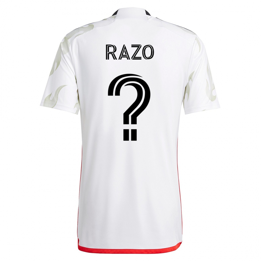 Damen Edgar Razo #0 Weiß Auswärtstrikot Trikot 2023/24 T-Shirt