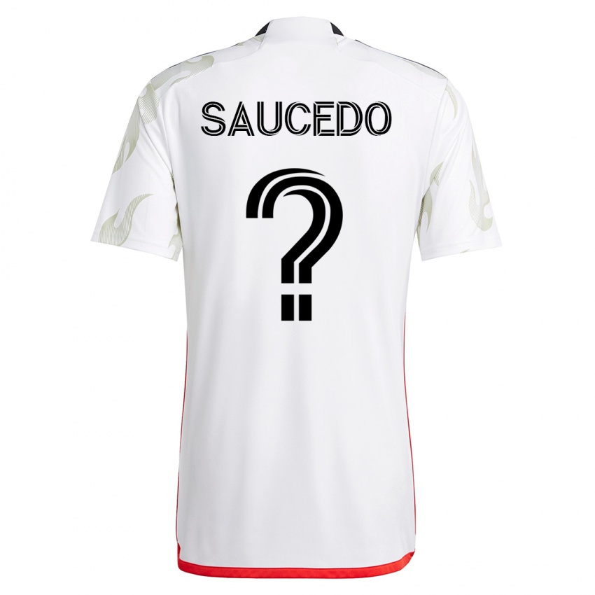 Damen Andre Saucedo #0 Weiß Auswärtstrikot Trikot 2023/24 T-Shirt