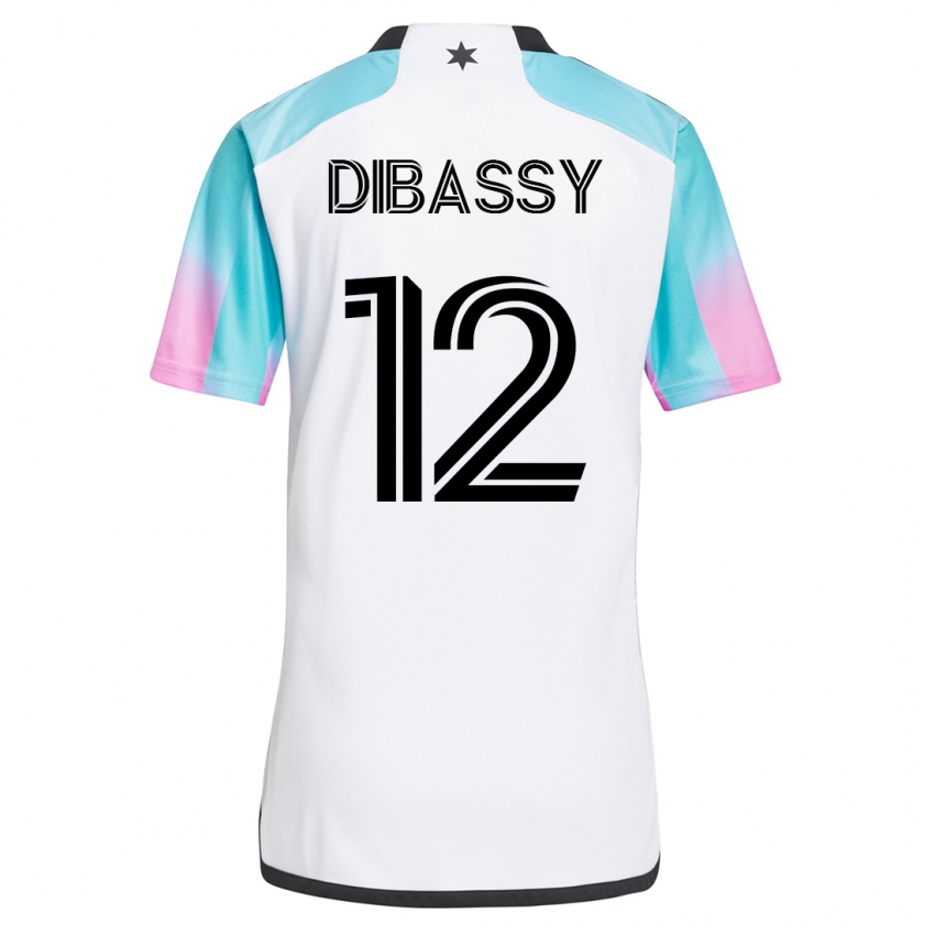 Damen Bakaye Dibassy #12 Weiß Auswärtstrikot Trikot 2023/24 T-Shirt