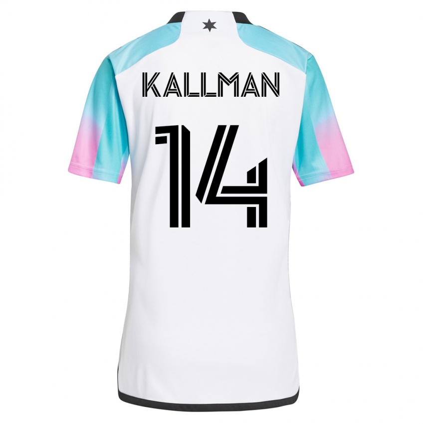 Damen Brent Kallman #14 Weiß Auswärtstrikot Trikot 2023/24 T-Shirt