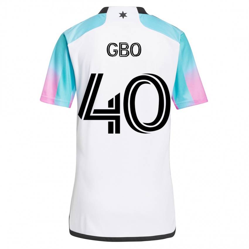 Damen Cedrik Gbo #40 Weiß Auswärtstrikot Trikot 2023/24 T-Shirt