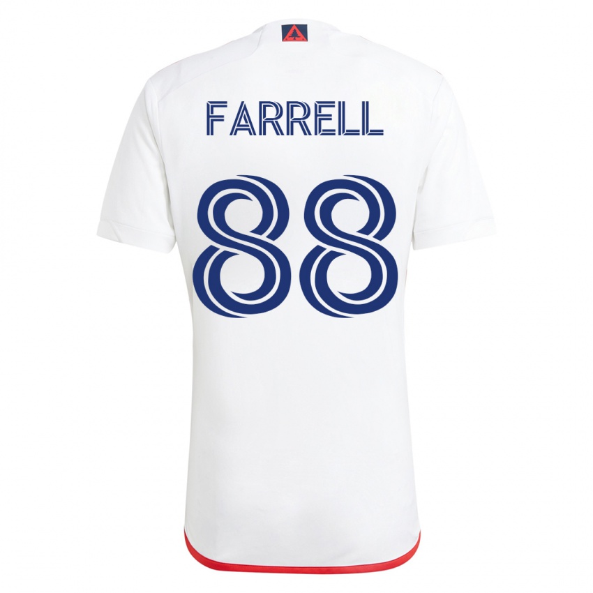 Damen Andrew Farrell #88 Weiß Rot Auswärtstrikot Trikot 2023/24 T-Shirt