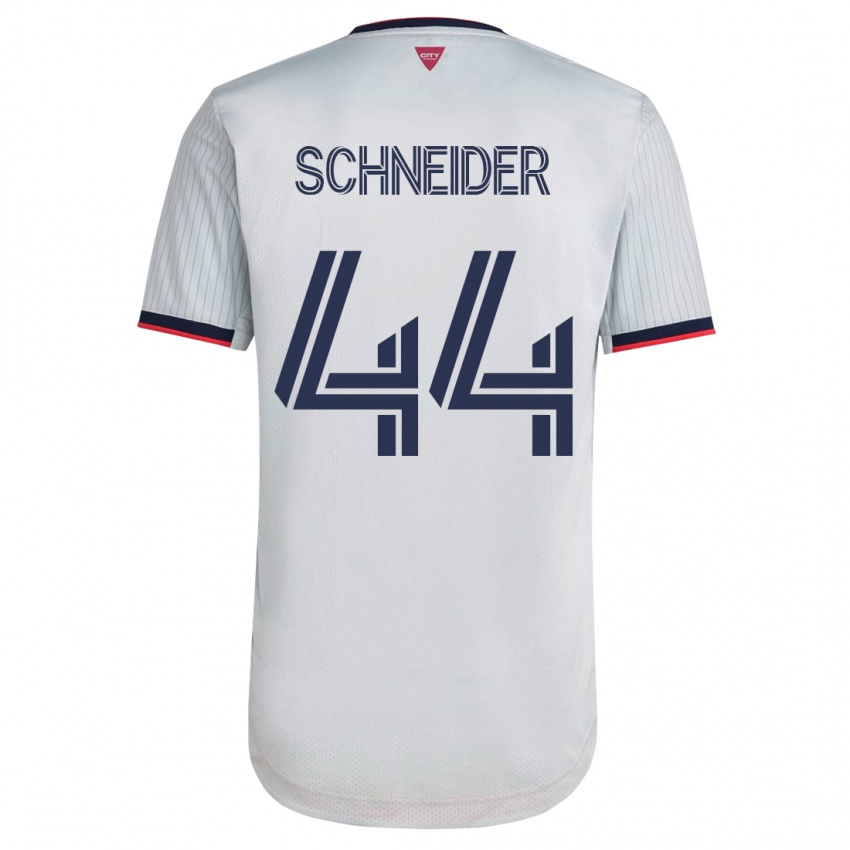 Damen Max Schneider #44 Weiß Auswärtstrikot Trikot 2023/24 T-Shirt