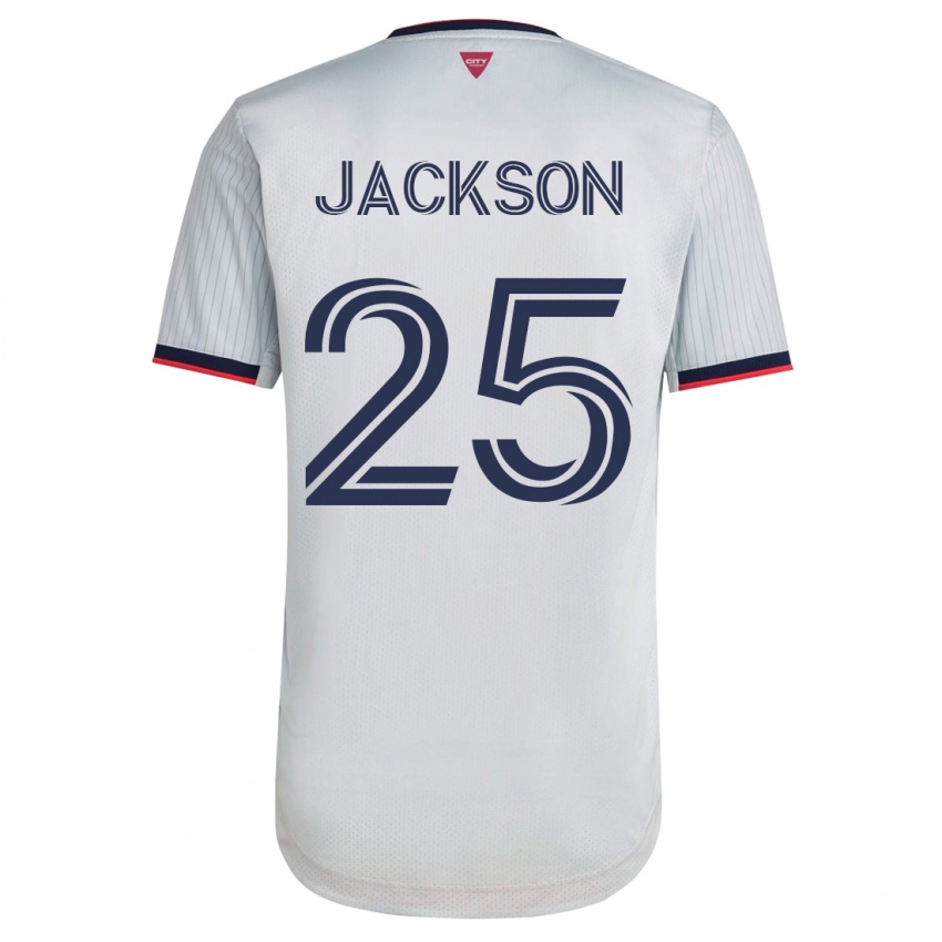 Damen Aziel Jackson #25 Weiß Auswärtstrikot Trikot 2023/24 T-Shirt