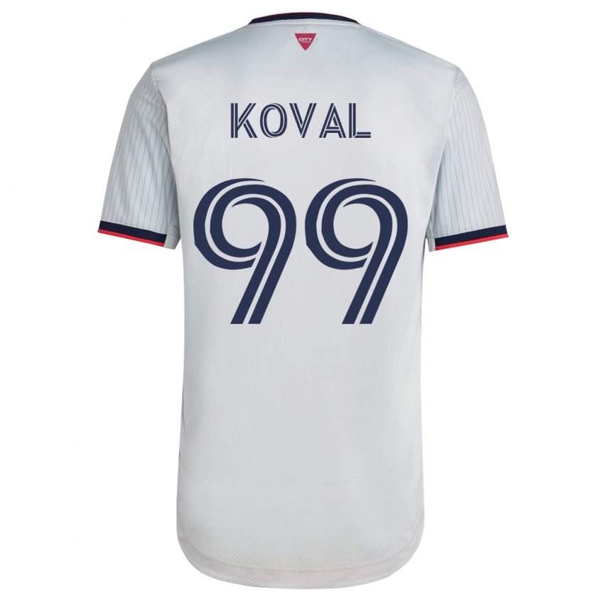 Damen Stanislav Koval #99 Weiß Auswärtstrikot Trikot 2023/24 T-Shirt