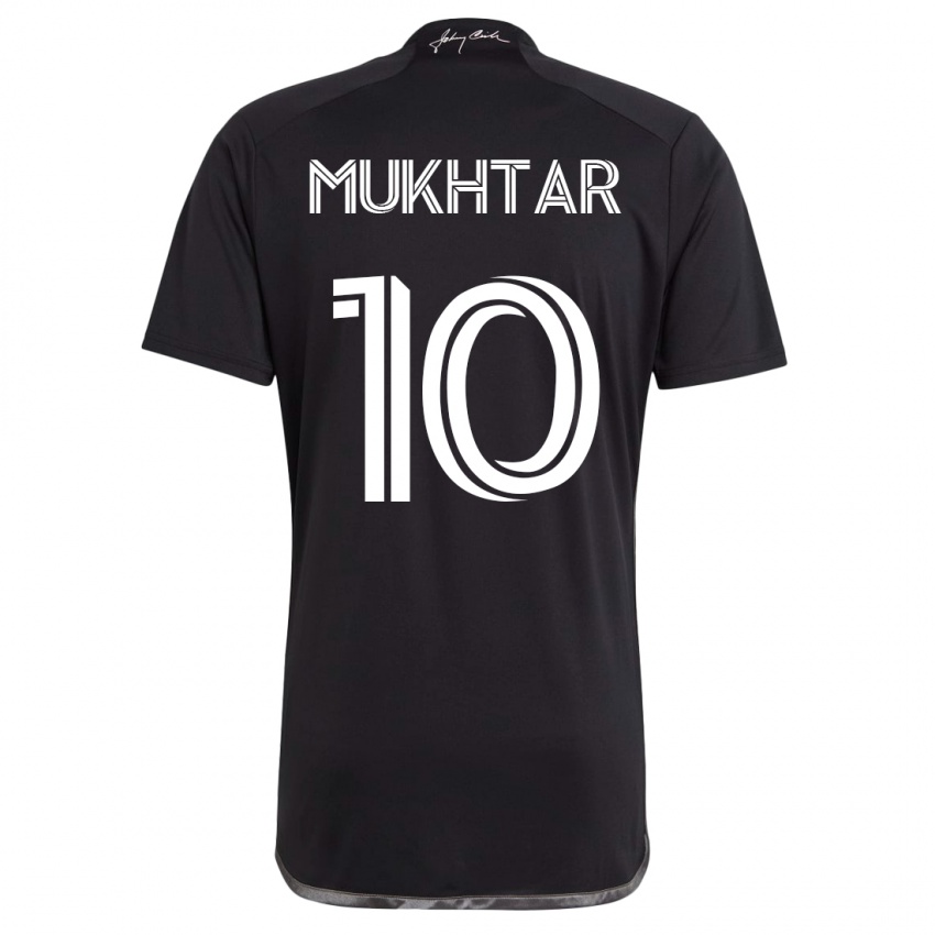 Damen Hany Mukhtar #10 Schwarz Auswärtstrikot Trikot 2023/24 T-Shirt