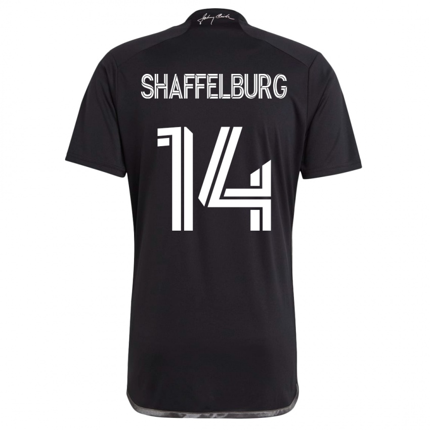 Damen Jacob Shaffelburg #14 Schwarz Auswärtstrikot Trikot 2023/24 T-Shirt