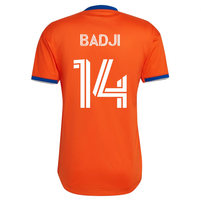 Damen Dominique Badji #14 Weiß Auswärtstrikot Trikot 2023/24 T-Shirt