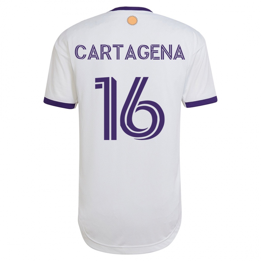 Damen Wilder Cartagena #16 Weiß Auswärtstrikot Trikot 2023/24 T-Shirt