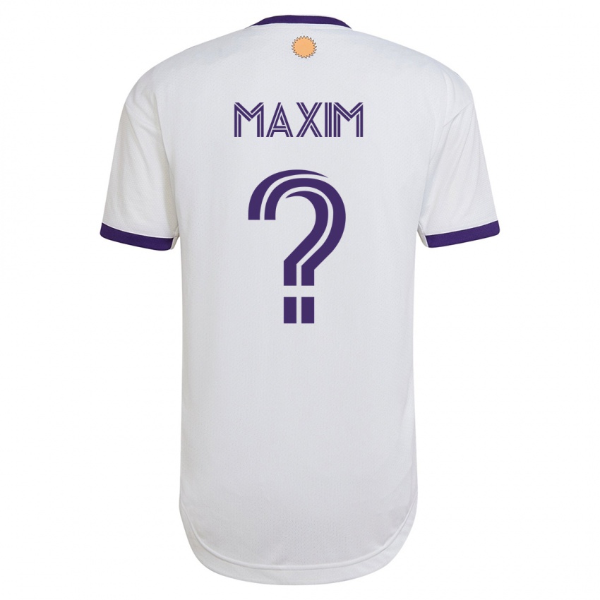 Damen Luca Maxim #0 Weiß Auswärtstrikot Trikot 2023/24 T-Shirt