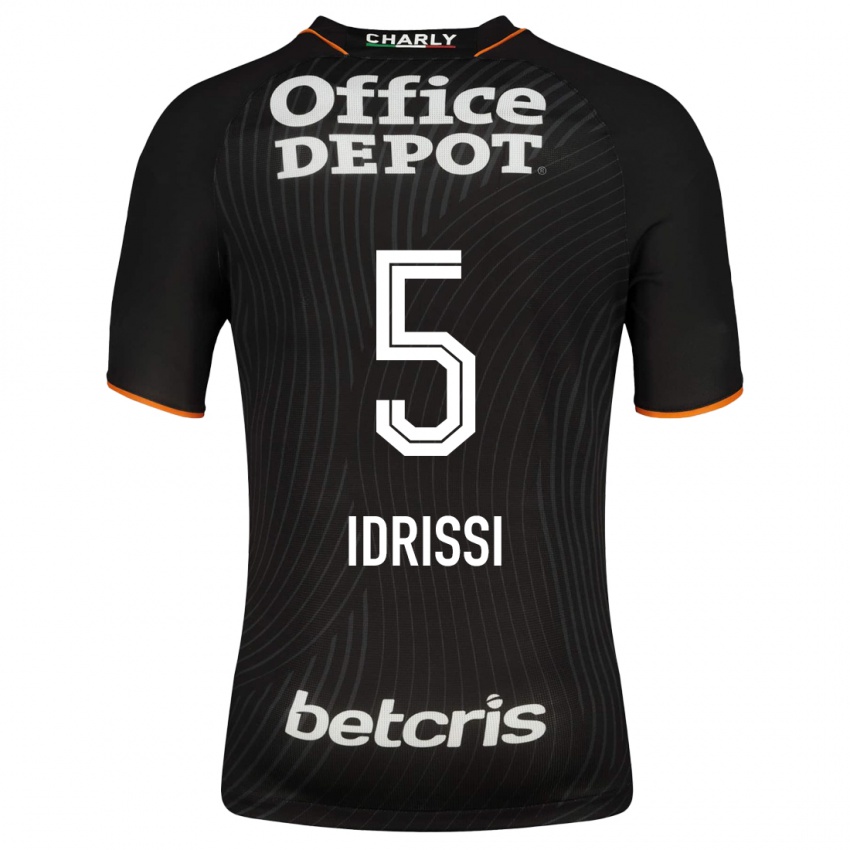 Damen Oussama Idrissi #5 Schwarz Auswärtstrikot Trikot 2023/24 T-Shirt