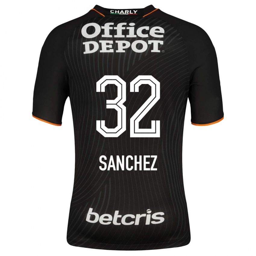 Damen Luis Sanchez #32 Schwarz Auswärtstrikot Trikot 2023/24 T-Shirt