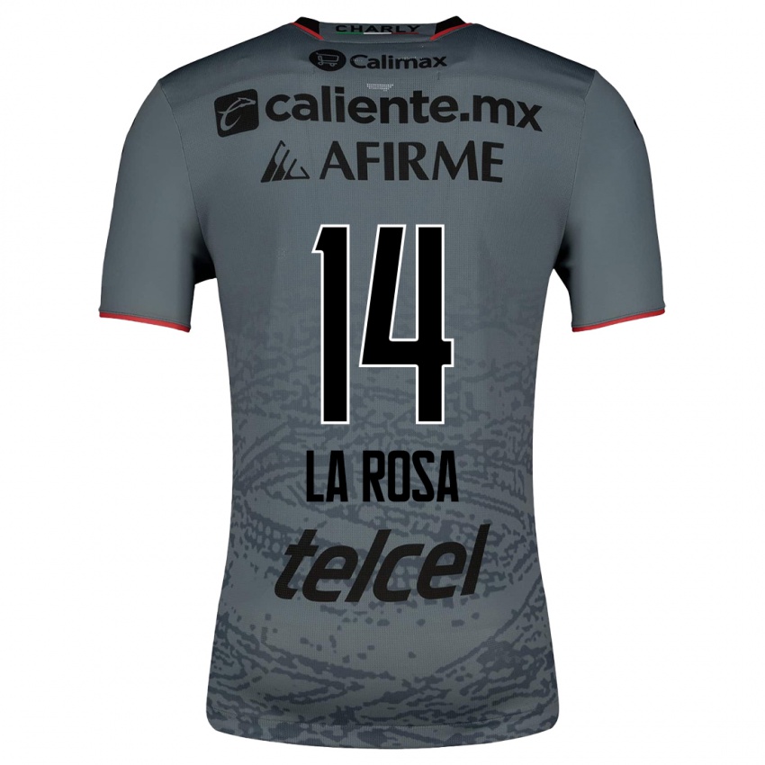 Damen Joselyn De La Rosa #14 Grau Auswärtstrikot Trikot 2023/24 T-Shirt
