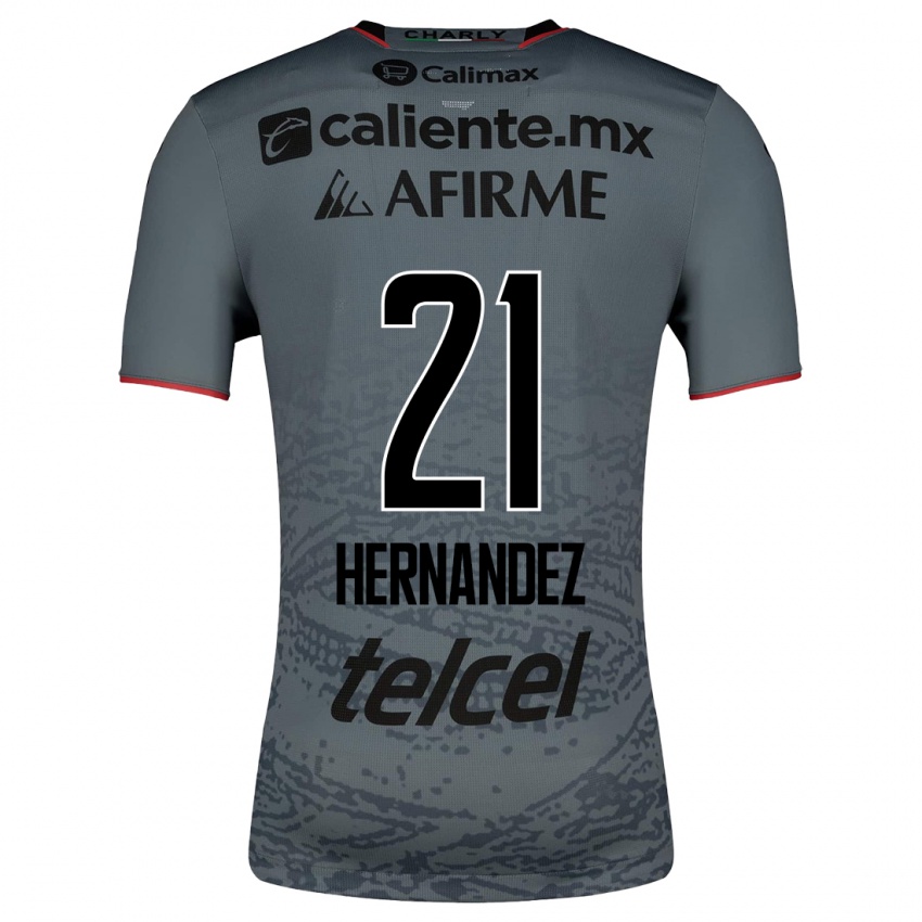 Damen Inglis Hernandez #21 Grau Auswärtstrikot Trikot 2023/24 T-Shirt