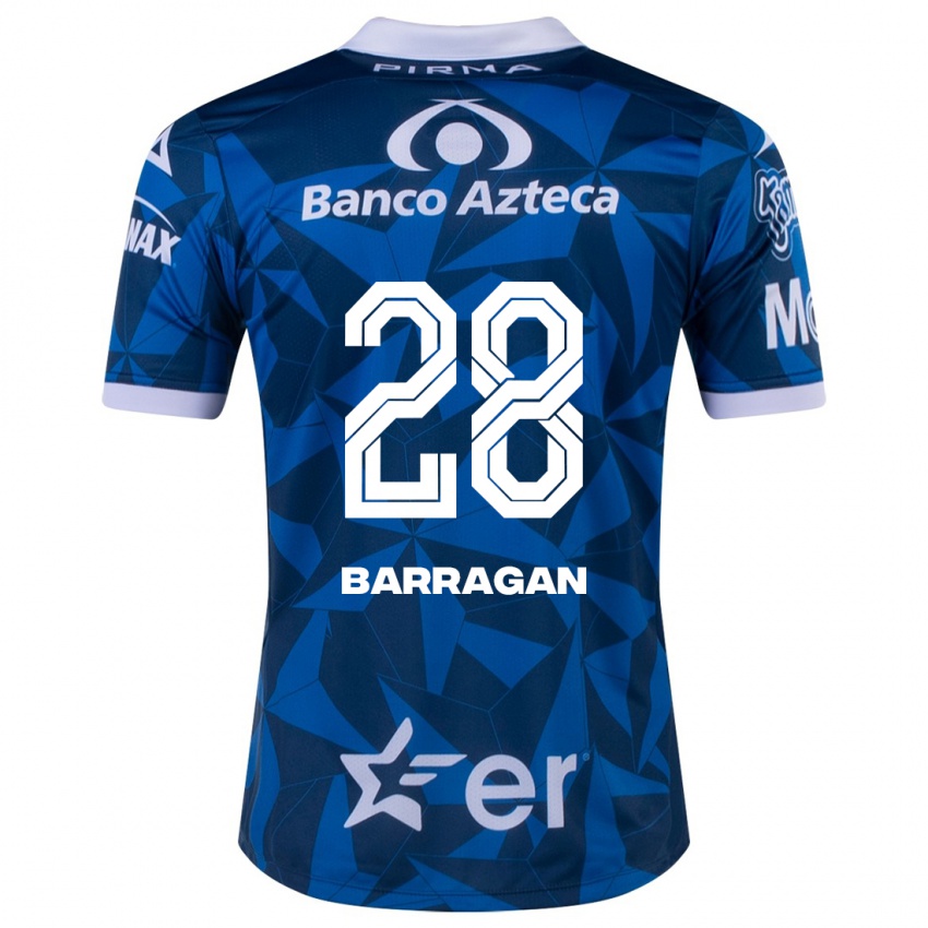 Damen Martín Barragán #28 Blau Auswärtstrikot Trikot 2023/24 T-Shirt
