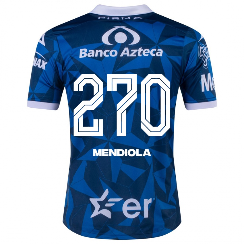 Damen Carlos Mendiola #270 Blau Auswärtstrikot Trikot 2023/24 T-Shirt