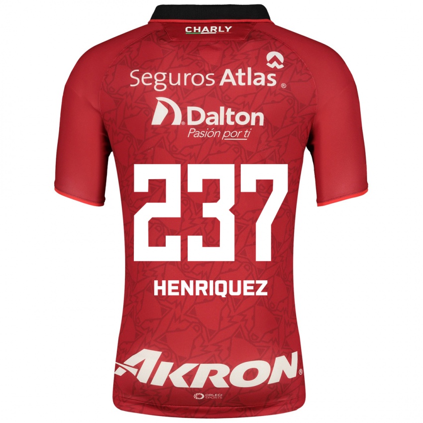 Damen Carlos Henríquez #237 Rot Auswärtstrikot Trikot 2023/24 T-Shirt