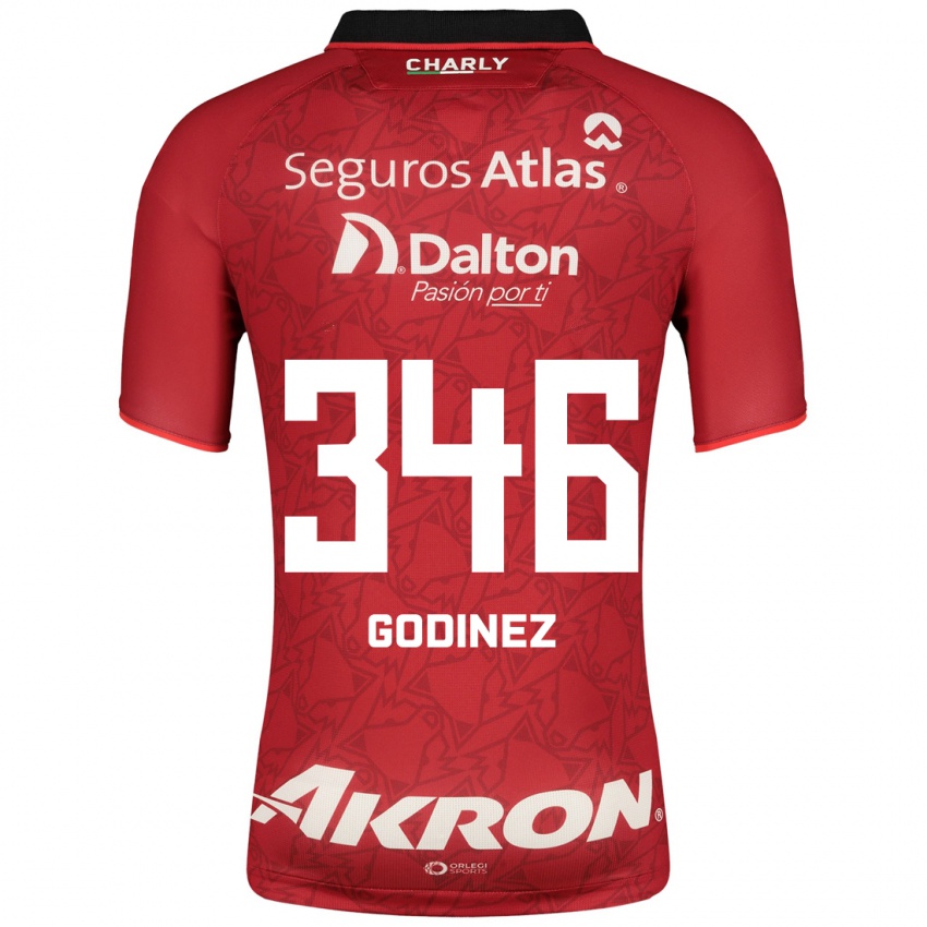 Damen Olmo Godínez #346 Rot Auswärtstrikot Trikot 2023/24 T-Shirt