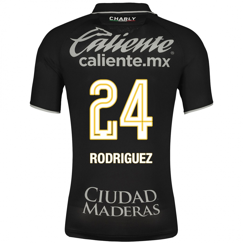 Damen Osvaldo Rodríguez #24 Schwarz Auswärtstrikot Trikot 2023/24 T-Shirt