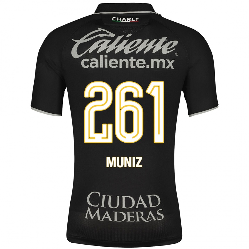 Damen César Muñiz #261 Schwarz Auswärtstrikot Trikot 2023/24 T-Shirt