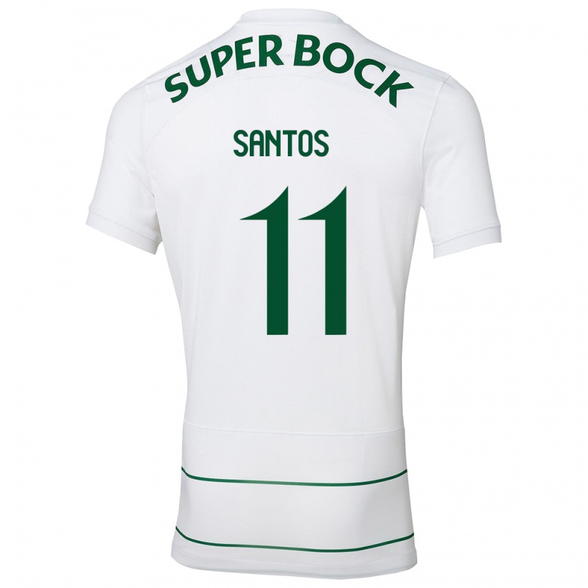 Damen Nuno Santos #11 Weiß Auswärtstrikot Trikot 2023/24 T-Shirt