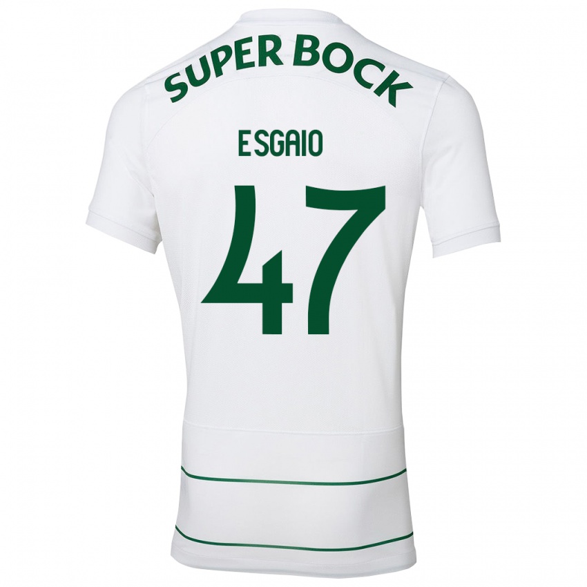 Damen Ricardo Esgaio #47 Weiß Auswärtstrikot Trikot 2023/24 T-Shirt