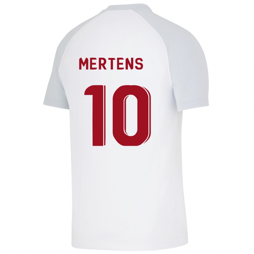 Damen Dries Mertens #10 Weiß Auswärtstrikot Trikot 2023/24 T-Shirt