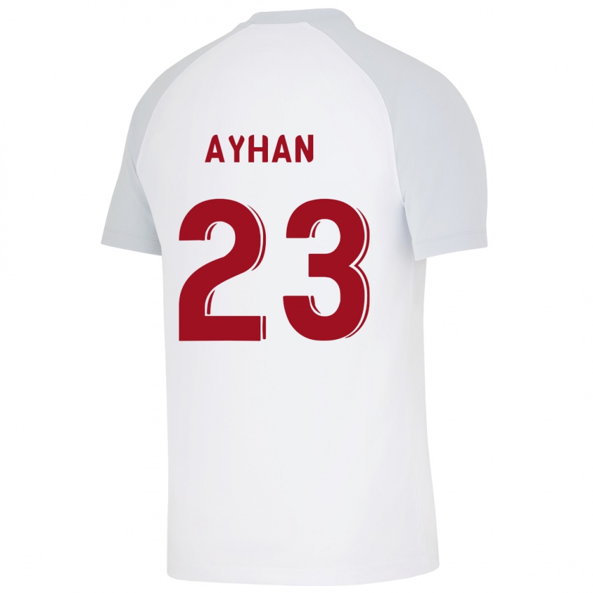 Damen Kaan Ayhan #23 Weiß Auswärtstrikot Trikot 2023/24 T-Shirt