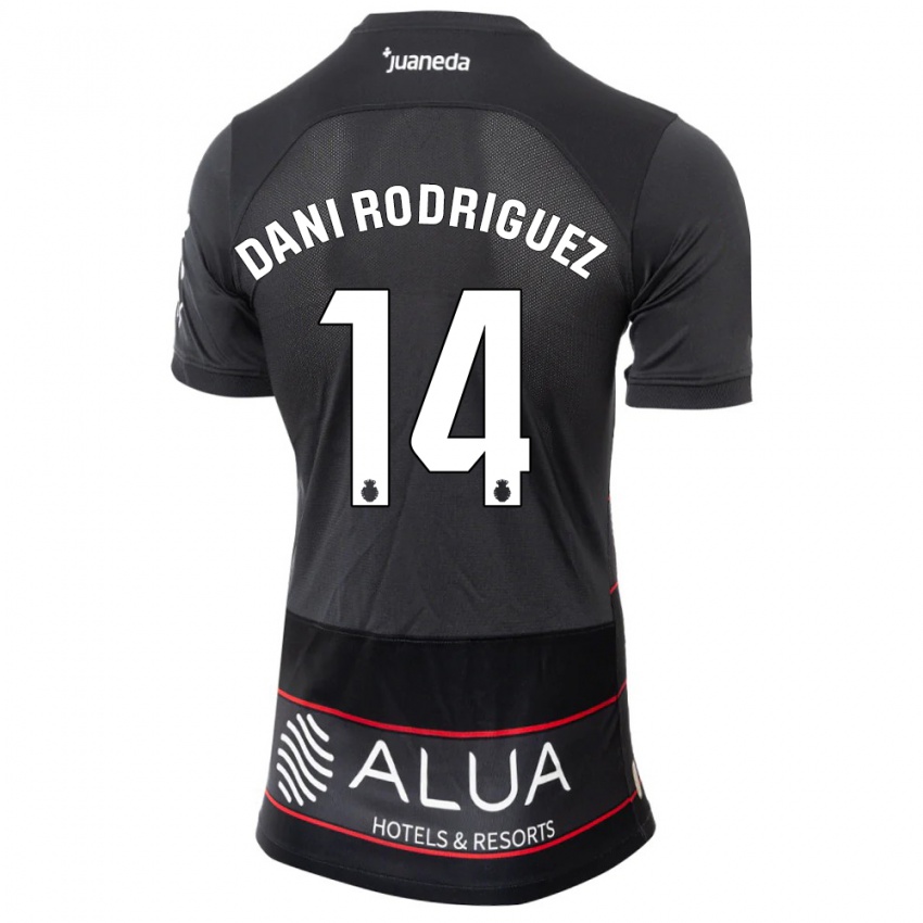 Damen Dani Rodríguez #14 Schwarz Auswärtstrikot Trikot 2023/24 T-Shirt