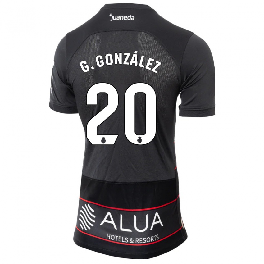 Damen Giovanni González #20 Schwarz Auswärtstrikot Trikot 2023/24 T-Shirt