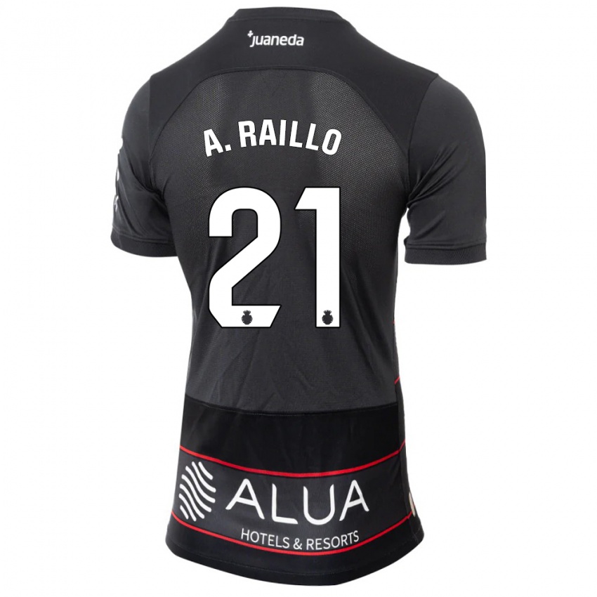 Damen Antonio Raíllo #21 Schwarz Auswärtstrikot Trikot 2023/24 T-Shirt