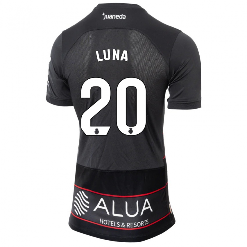 Damen Daniel Luna #20 Schwarz Auswärtstrikot Trikot 2023/24 T-Shirt