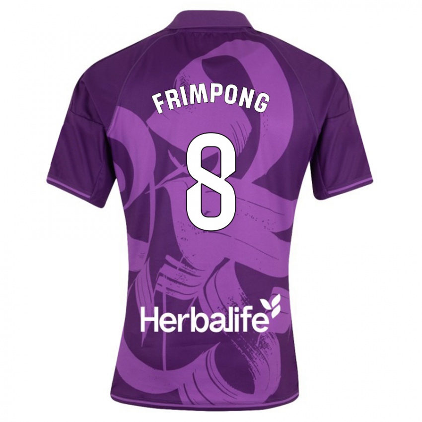 Damen Eugene Frimpong #8 Violett Auswärtstrikot Trikot 2023/24 T-Shirt