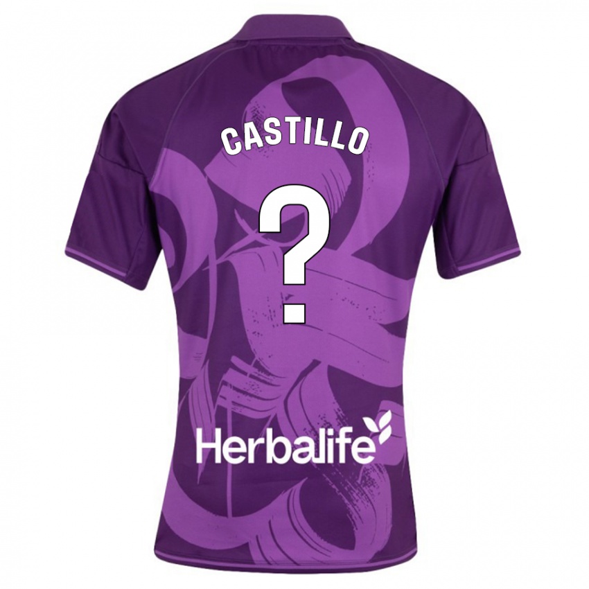 Damen Gonzalo Castillo #0 Violett Auswärtstrikot Trikot 2023/24 T-Shirt