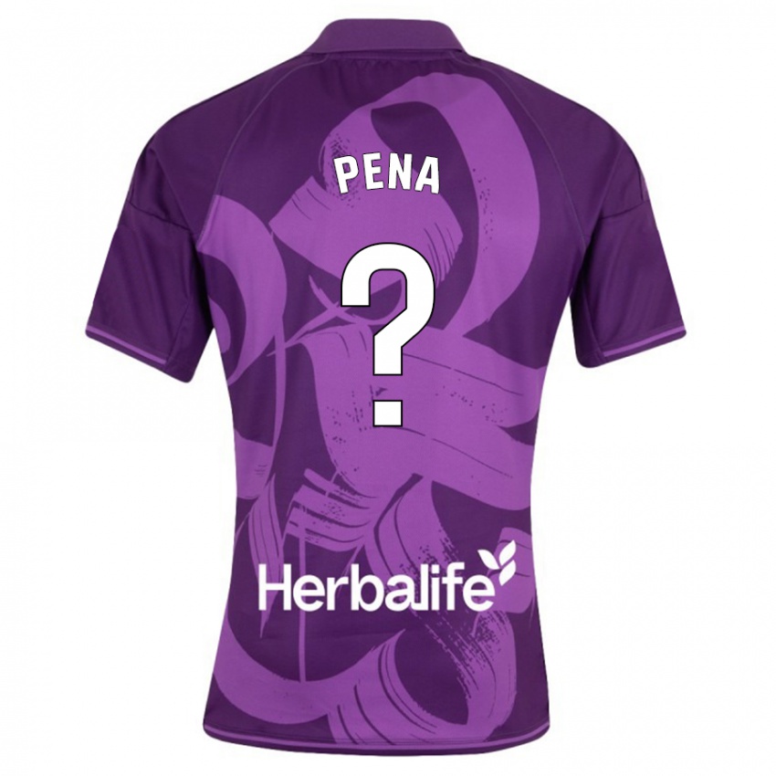 Damen Enrique Peña #0 Violett Auswärtstrikot Trikot 2023/24 T-Shirt