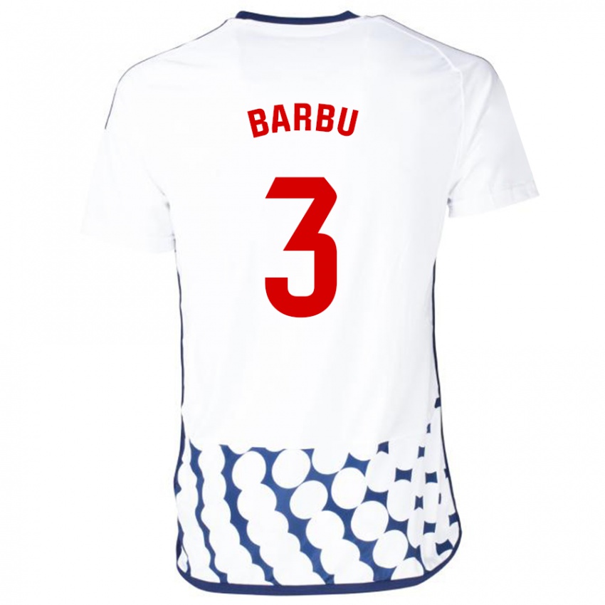 Damen Álex Barbu #3 Weiß Auswärtstrikot Trikot 2023/24 T-Shirt