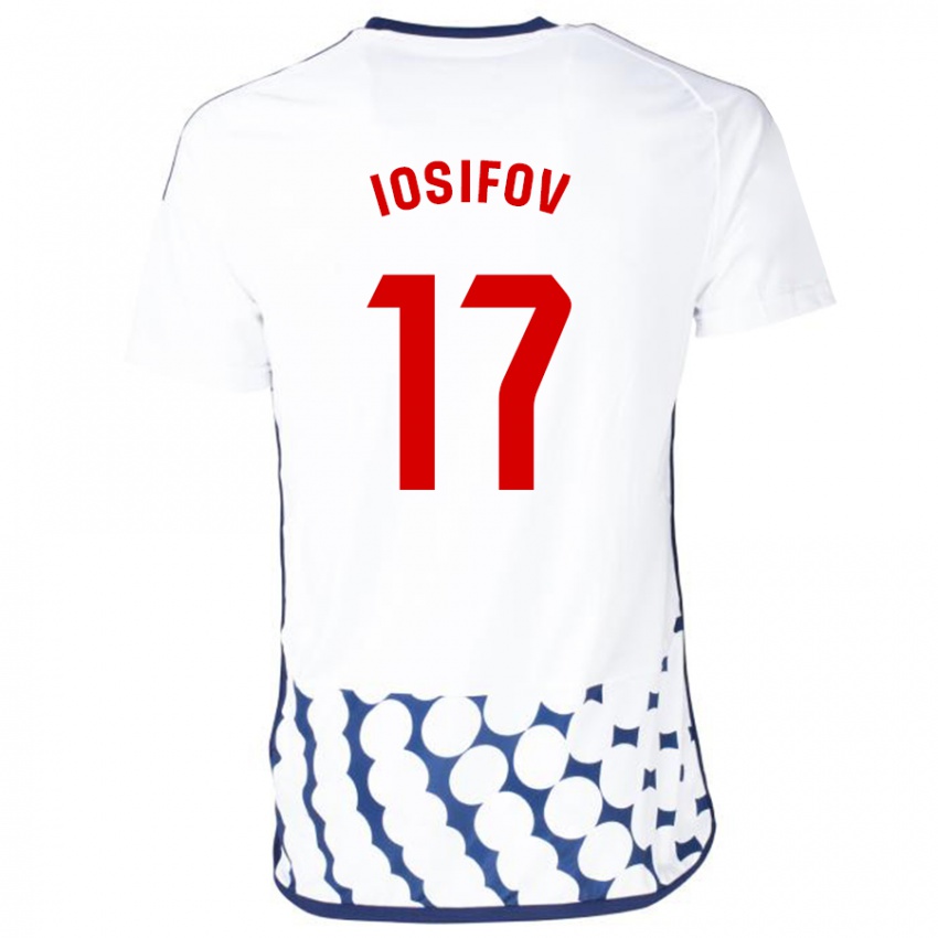 Damen Nikita Iosifov #17 Weiß Auswärtstrikot Trikot 2023/24 T-Shirt