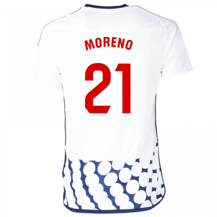 Damen Diego Moreno #21 Weiß Auswärtstrikot Trikot 2023/24 T-Shirt