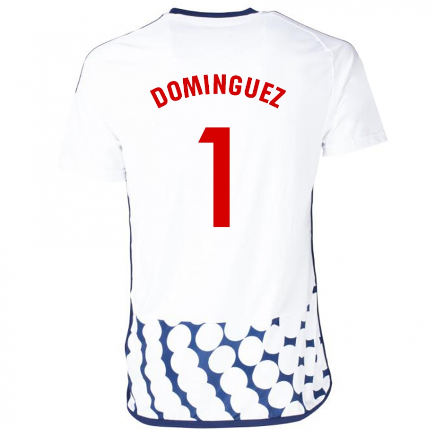 Damen Iago Domínguez #1 Weiß Auswärtstrikot Trikot 2023/24 T-Shirt