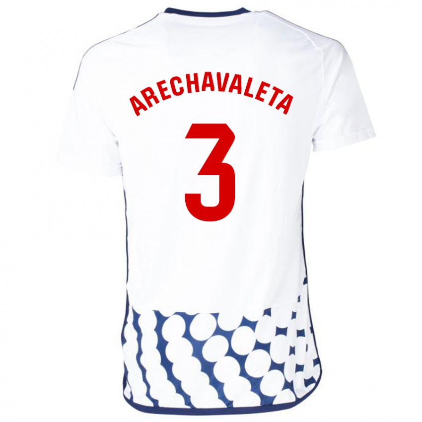 Damen Jorge Arechavaleta #3 Weiß Auswärtstrikot Trikot 2023/24 T-Shirt
